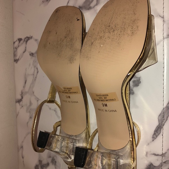 Clear heels worn once - Picture 7 of 7